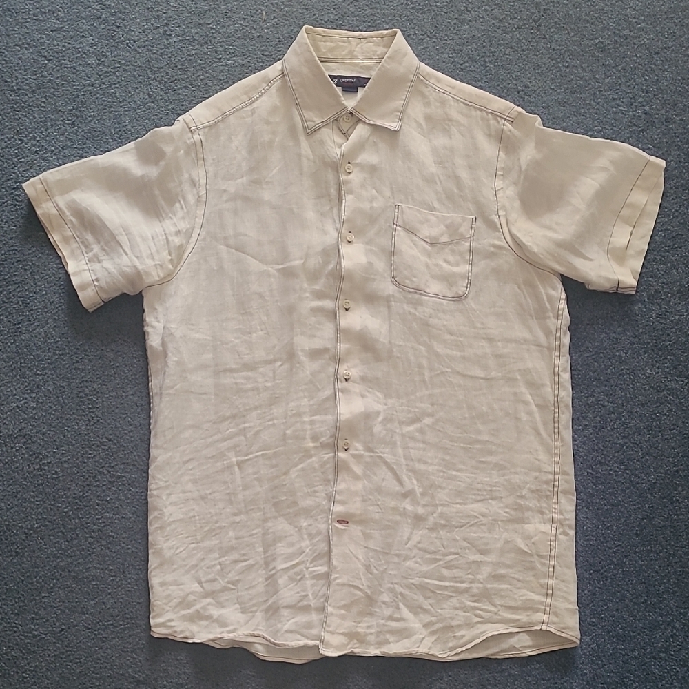 Daniel Cremieux Cream Casual Button Down Shirt